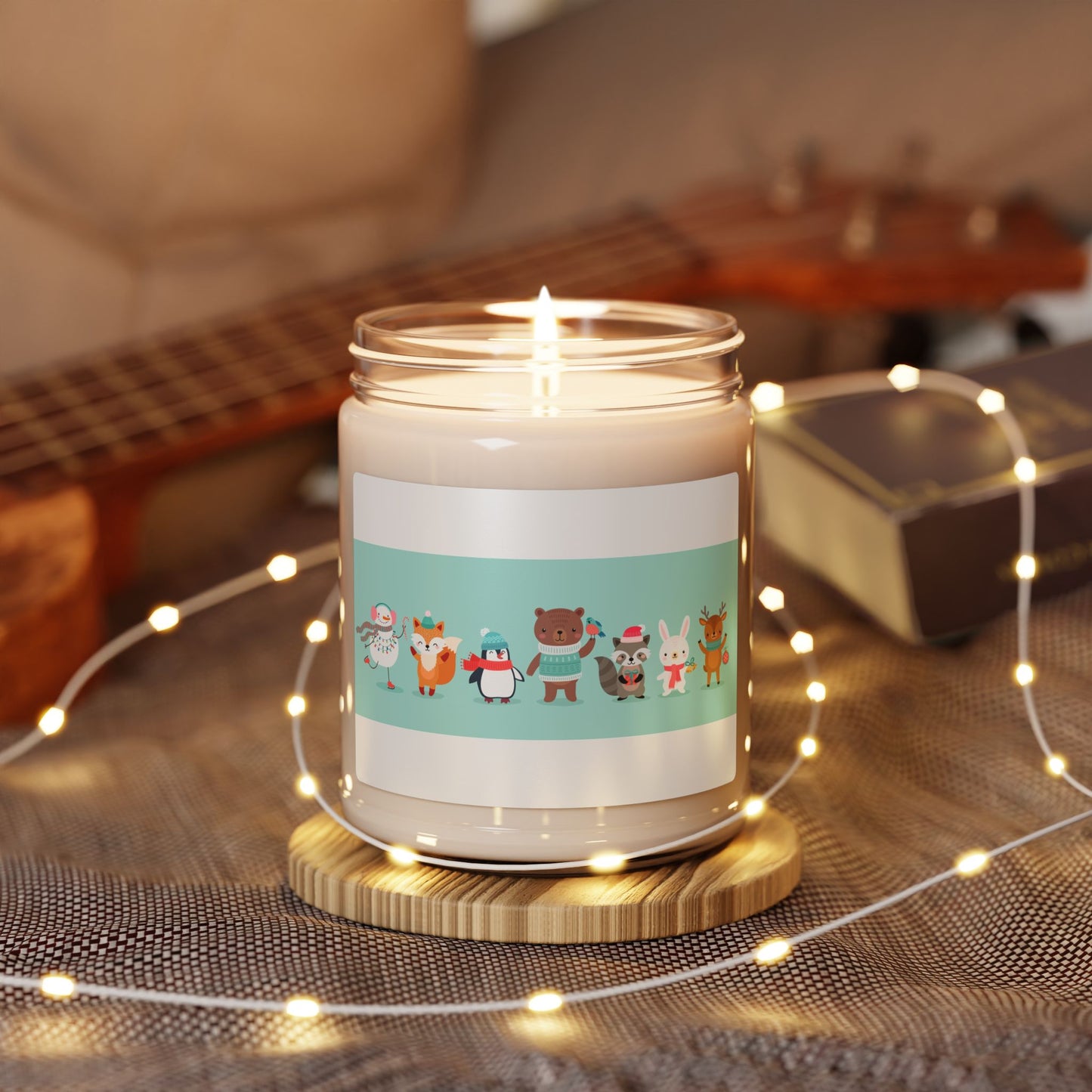 Whimsical Animal Scented Soy Candle, Cozy Home Decor, Holiday Gifts, Relaxing Aromatherapy, Cute Animal Candle, Eco-Friendly Gift
