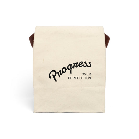 Canvas Lunch Bag With Strap