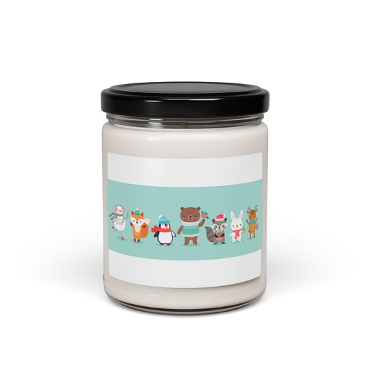 Whimsical Animal Scented Soy Candle, Cozy Home Decor, Holiday Gifts, Relaxing Aromatherapy, Cute Animal Candle, Eco-Friendly Gift