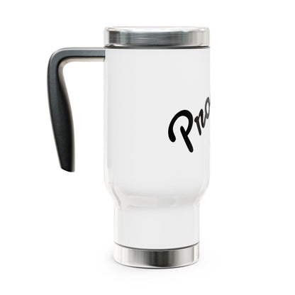 Stainless Steel Travel Mug with Handle, 14oz
