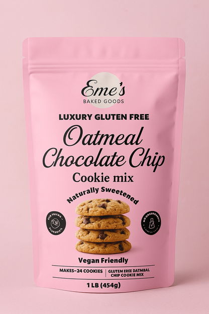 Gluten Free Oatmeal Chocolate Chip Cookie Mix Luxury Gluten-Free • Naturally Sweetened • Vegan Friendly • 1 LB (454g)
Minimum Order Quantity (MOQ): 100 units volume discounts available for larger orders. Wholesale Bundle Only.